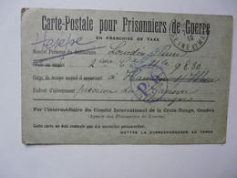 CARTE POSTALE POUR PRISONNIERS DE GUERRE - HANOVRE - Guerre 1914-18