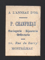 Montréjeau (31 Haute Garonne ) Calendrier 1923 CHANFREAU Horloger Bijoutier : LE CERCEAU (PPP39426) - Petit Format : 1921-40