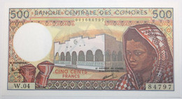 Comores - 500 Francs - 1994 - PICK 10b.1 - NEUF - Comoros