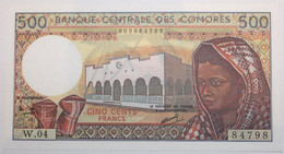 Comores - 500 Francs - 1994 - PICK 10b.1 - NEUF - Comoros