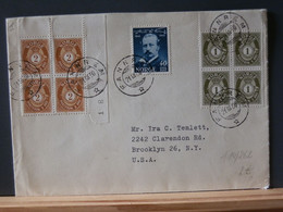 A14/262 LETTRE NORGE POUR USA 1950 - Cartas & Documentos