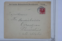 BF7 DANEMARK    BELLE LETTRE   1907  VIBORG+AFFRANCH. INTERESSSANT - Briefe U. Dokumente