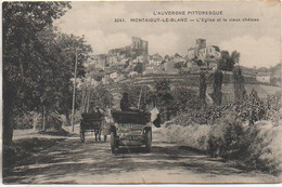 63 MONTAIGUT-le-BLANC  L'Eglise Et Le Vieux Château - Montaigut