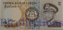 LESOTHO 2 MALOTI 1981 PICK 4a UNC - Lesoto