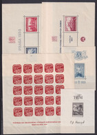 TCHECOSLOVAQUIE - 1937/1938 - BLOCS YVERT N°3/7 * MLH - - Unused Stamps