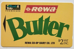 Fiji $2  08FJA "  Rewa Co-op Dairy Co. Ltd. BUTTER " - Fidji