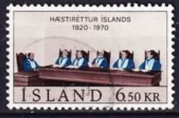 1970. Iceland. Court Of Justice. Used. Mi. Nr. 438 - Usati