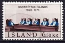 1970. Iceland. Court Of Justice. Used. Mi. Nr. 438 - Usados