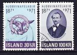 1971. Iceland. Patriotic Society. Used. Mi. Nr. 455-56 - Used Stamps
