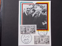 Bund Nr 1351 Maximumkarte Mit Französiche Briefmarke - Cartas Máxima