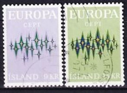 1972. Iceland. Europa (C.E.P.T.). Used. Mi. Nr. 461-62 - Oblitérés