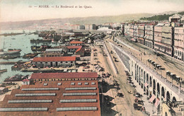 CPA Alger - Le Boulevard Et Les Quais - Alger