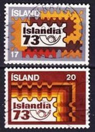 1973. Iceland. Stampexhibition ISLANDIA. Used. Mi. Nr. 482-83 - Oblitérés