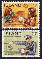 1974. Iceland. U.P.U. (Universal Postal Union), Centenary. Used. Mi. Nr. 498-99 - Gebruikt