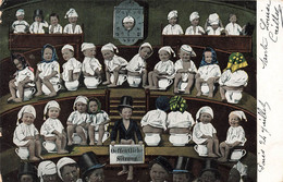 CPA Fantaisie Bébés Et Enfants - Bébés Sur Des Pots De Chambre - Oeffentliche Sitzung - Obl A Rougemont En 1903 - Babies