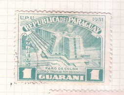 PIA - PARAGUAY -1952 : Per L'erezione Del Faro Di Colombo - (Yv 492) - Paraguay