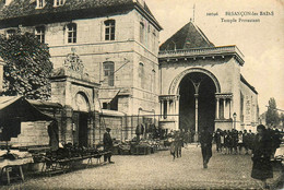 Besançon Les Bains * Place Et Le Temple Protestant * Marché Foire - Besancon