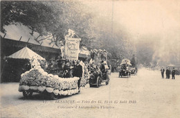 25-BESANCON-FÊTES DES 13/14/ ET 15 AOUT 1910 CONCOURS D'AUTOMOBILES FLEURIES - Besancon