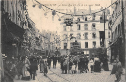 25-BESANCON-FÊTES DES 13/14/ ET 15 AOUT 1910 DECORATION DU BAS DE LA PLACE BATTANT - Besancon