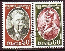1978. Iceland. Famous People. Used. Mi. Nr. 528-29 - Used Stamps