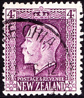 NEW ZEALAND 1915 KGV 4d Bright Violet Perf 14 X 13½ SG422 Used - Gebraucht