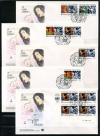 Z6a-5 Bel Ensemble De 5 Enveloppes  FDC, 1er Jour Des Nations Unies Soit 0.20 Cts L'enveloppe  A Saisir !!! - FDC