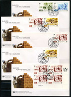 Z6a-5 Bel Ensemble De 5 Enveloppes  FDC, 1er Jour Des Nations Unies Soit 0.20 Cts L'enveloppe  A Saisir !!! - Covers