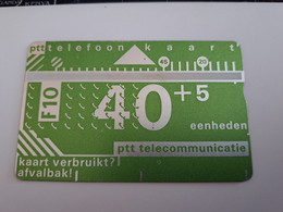 NETHERLANDS / D008A PTT TELECOMMUNICATIE/ OLD CARD . / 810B / 40+5 UNITS  LANDYS & GYR   MINT !!  ** 11364** - Privadas