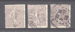 0ob  0583  -  France  :  Yv  133-33a-33b  (o) - 1903-60 Semeuse Lignée