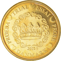 Danemark, 10 Euro Cent, 2002, Unofficial Private Coin, FDC, Laiton - Privatentwürfe