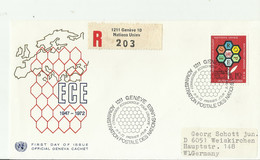 UNO GENF R-CV 1972 - Lettres & Documents