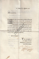 Namur - Document 1750 Concernant Les Pieces Volées Dans Les Bagages Du Régiment D'Hirzel (V1776) - Manuscrits