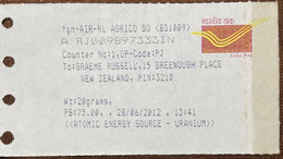 Uranium, Nuclear Energy, Electricity, Atom Bomb, Chemistry, Slogan On Receipt,unusual Item,india - Atome