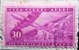 Timbres De Cuba 1954 Airmail - The Sugar Industry  Stampworld N° 429 - Usados