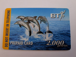 SPAIN/ ESPANA / 2000 PESETAS/ 4 DELPHINS DIVING /BY BT/   Fine Used   PREPAID   **11382** - Basisausgaben