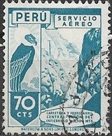 PERU 1938 Air. Infiernillo Canyon - 70c. - Blue FU - Peru