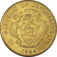 Monnaie, Seychelles, 10 Cents, 1994, British Royal Mint, TTB+, Laiton, KM:48.2 - Seychellen