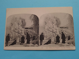 Amérique > Les Chûtes Du NIAGARA, Paysage D'hiver > USA ( N° 520 ) Anno 19?? ( See SCANS ) Carte Stéréo ! - Cartoline Stereoscopiche