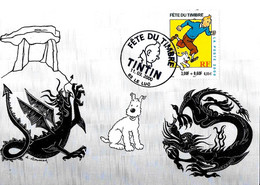TINTIN ..-- Fête Du TIMBRE 2000 . DRAGUIGNAN .     SUPERBE . - Famous People