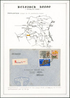 Page De Collection - L. Expédié Par Avion En Recommandé De Kenge 1 (en Violet) > Bornem (Anvers) / Kasaï - Covers & Documents