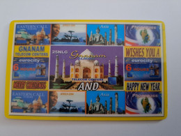 NETHERLANDS  PREPAID / HFL 25,- GANANAM / MERRY CHRISTMAS/ HAPPY NEW YEAR     USED CARD   ** 11400 ** - Non Classificati