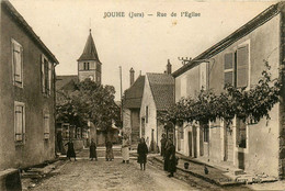 Jouhe * La Rue De L'église Du Village * Villageois * Boulangerie - Andere & Zonder Classificatie