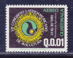 GUATEMALA AERIENS N°  744 ** MNH Neuf Sans Charnière, TB (D8413) Aviculture - 1981 - Guatemala