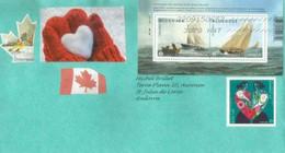 DONNEZ VIE ! Don D'Organes, Lettre Avec Goélette Canadienne "Bluenose" (Bluenose Schooner),adressée Andorra 2021 - Cartas