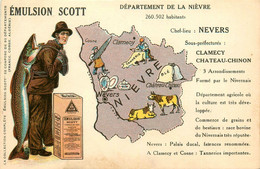 NEVERS * Cpa Pub Publicité émulsion SCOTT * Huile De Foie * Département De La Nièvre - Autres & Non Classés