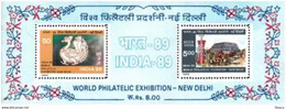 India INDIA'89 PHILATELIC EXHIBITION Miniature Sheet MS MNH - Post