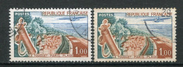 24177 FRANCE N°1355g°(Yvert) 1F Le Touquet : Chemin Vert Au Lieu De Brun + Normal   1962  TB - Used Stamps
