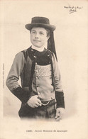 CPA Folklore - Jeune Homme De Quimper - Costume Traditionel - Dos Simple - Trachten