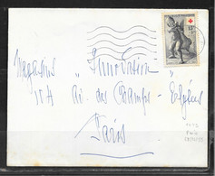 1A167 - CROIX ROUGE N° 1049 SEUL SUR LETTRE DE PARIS DU 28/12/55 POUR PARIS - Rode Kruis