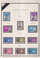 GRANDES SERIES INTERNATIONALES : HOMMAGE à HAMMARSKJOLD - 1962 - 18 FEUILLES D'ALBUM ! **/* MNH/MLH - Collections (with Albums)
